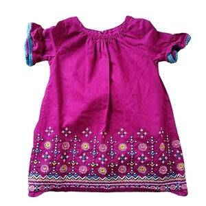 OshKosh B’Gosh Dress Bell Sleeves Embellished Youth Girl's Festival